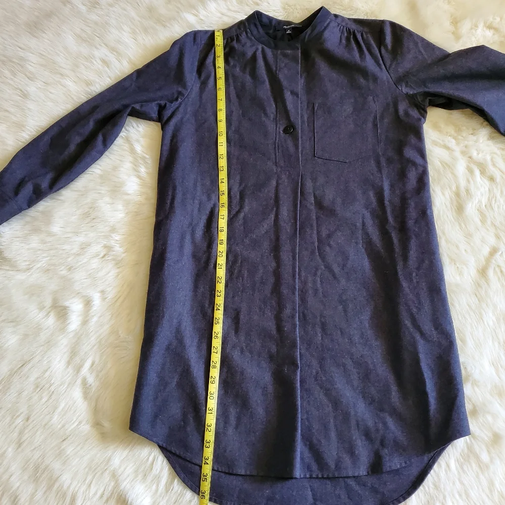 Madewell Latitude Shirtdress in Charcoal Gray Size M EUC - Picture 13 of 14